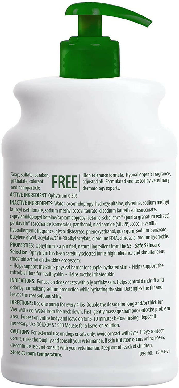 Douxo S3 SEB Odor-Control Seboregulating Shampoo