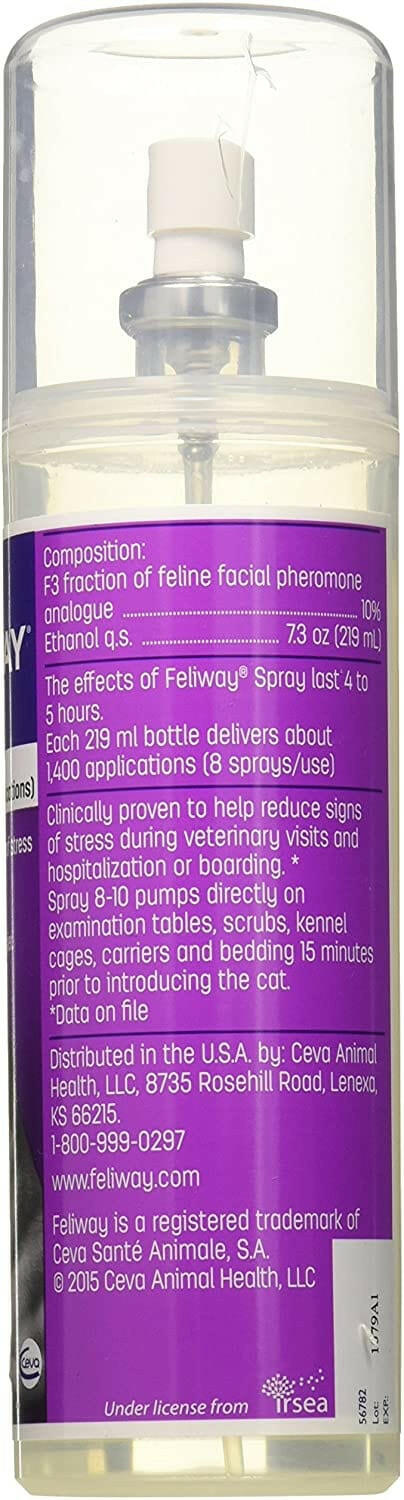 Feliway Classic Travel Spray effective for cat spraying