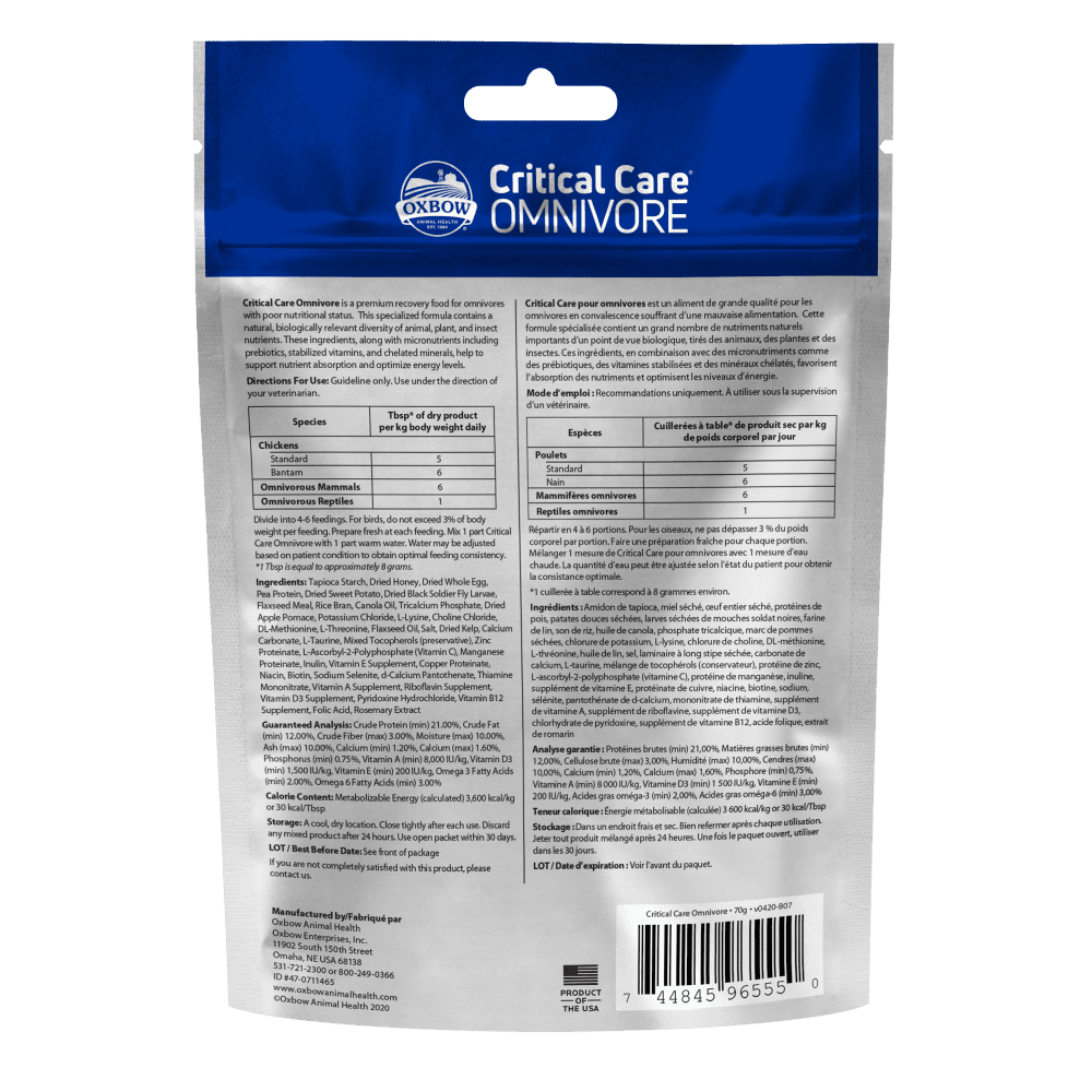 Oxbow Animal Health Critical Care Omnivore