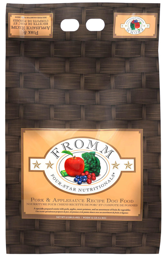 Fromm Four Star Pork and Applesauce Dog 12 lb