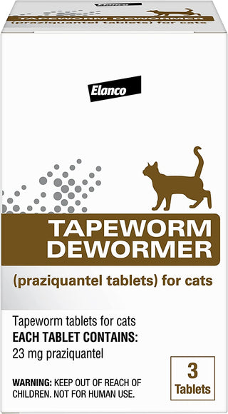Tapeworm Dewormer for Cats (3 Tablets)