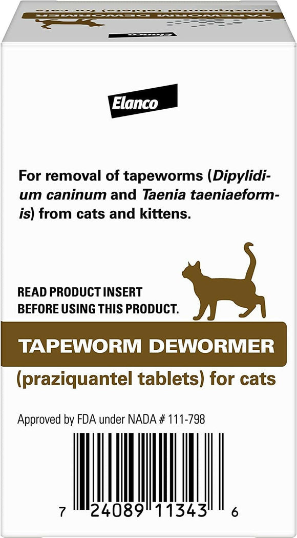Tapeworm Dewormer for Cats (3 Tablets)