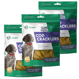 Dr Marty Cod Cracklers Freeze Dried Raw Dog Treats (4 oz) (3-Pack)