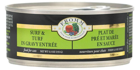 Fromm 4 Star Surf and Turf Cat 5.5 oz (Case of 12) - Wet Cat Food 1
