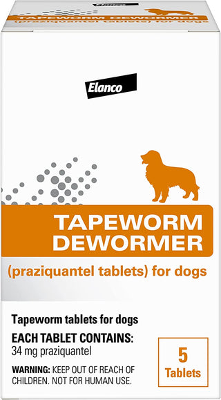 Tapeworm Dewormer for Dogs (5 Tablets)