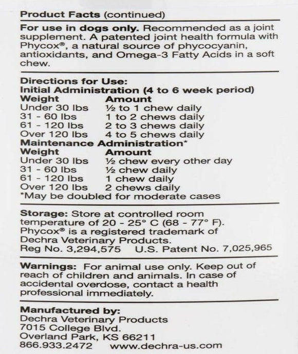 Phycox Soft Chews Joint Supplement