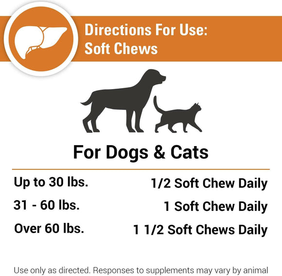 Vet Classics Liver Support Soft Chews for Dogs & Cats