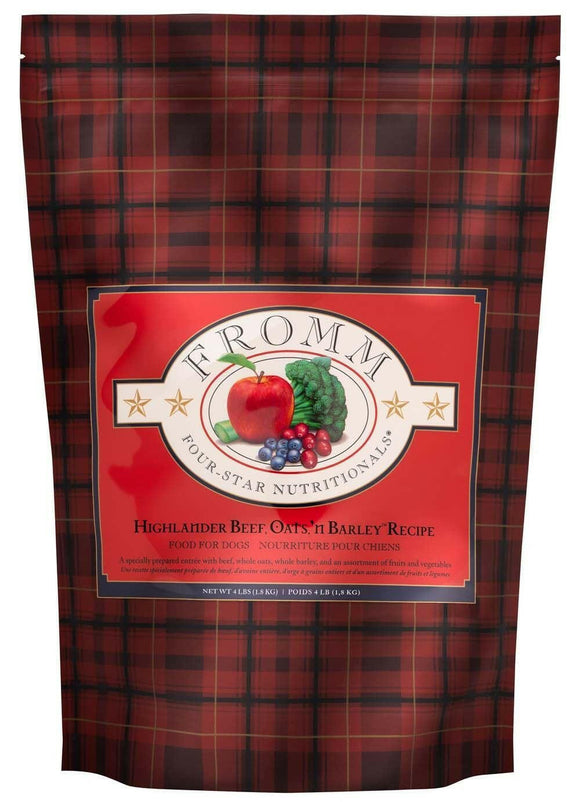 Fromm Four-Star Highlander Beef Oats 'n Barley Dog  4 lb