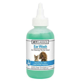 Vet Classics Ear Wash with Tea Tree Oil for Dogs & Cats (4 oz) - 1
