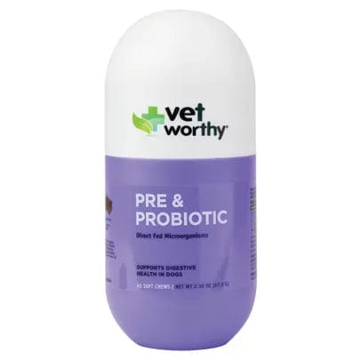 Vet Worthy Pre & Probiotic Soft Chews for Dogs (45 ct)
