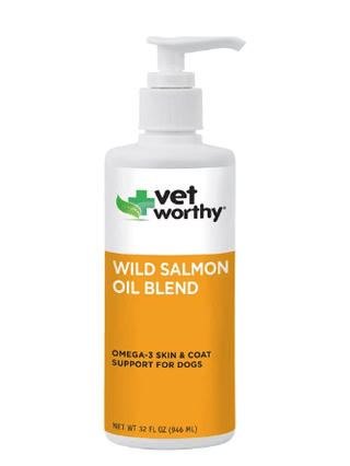 Vet Worthy Wild Alaskan Salmon Oil Blend for Dogs 8 oz.