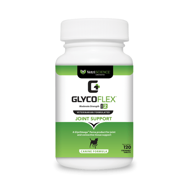 VetriScience GlycoFlex 2 Joint Supplement for Dogs (120 chewable tablets)