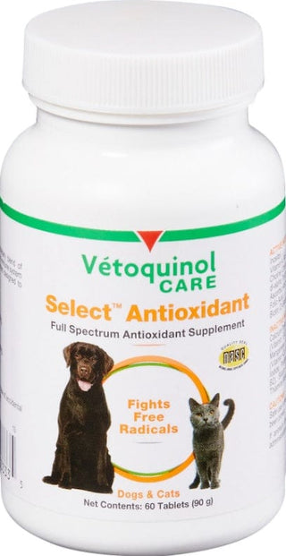 Vetoquinol Select Antioxidant Chewable Tablets for Cats & Dogs (60 count)
