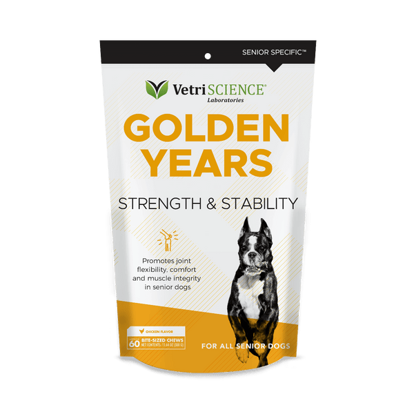 VetriScience Golden Years Strength and Stability Joint Support for Senior Dogs (60 soft chews)