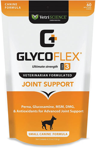VetriScience GlycoFlex 3 Joint Supplement for Small Dogs (60 soft chews)