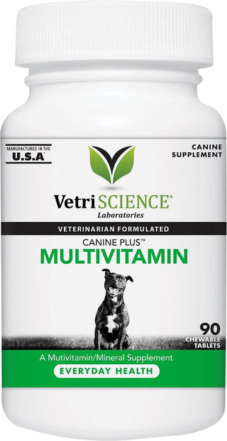 VetriScience Canine Plus Chewable Tablets Multivitamin for Dogs (90 tabs)