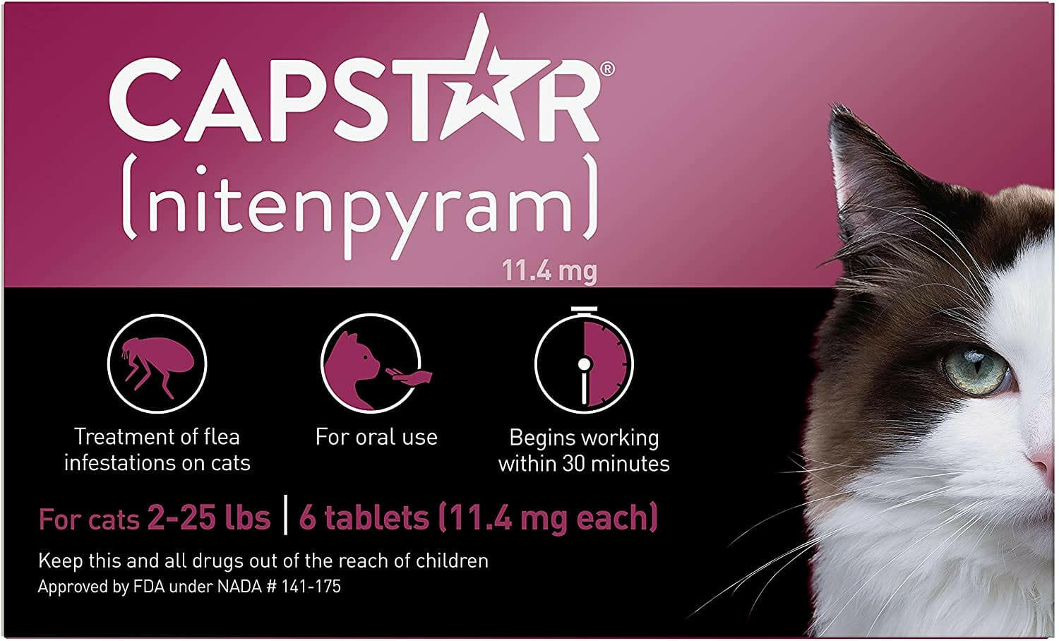 Capstar Nitenpyram for Cats and Kittens Flea Treatment