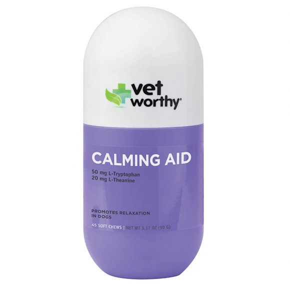 Vet Worthy Calming Aid Soft Chews for Dogs (45 ct)