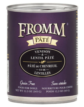 Fromm Pate Dog Venison & Lentil 12.2 oz (Case of 12)