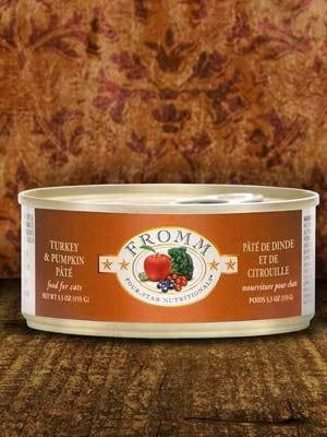 Fromm Four Star Cat Nutritionals Turkey & Pumpkin Pate 5.5 oz (Case of 12) - Wet Cat Food 1