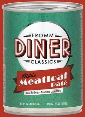 Fromm Diner Classics Milo's Meatloaf Pate Dog 12.5 oz (Case of 12)