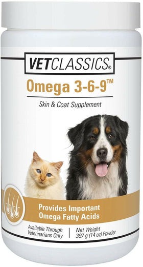 Vet Classics Omega 3-6-9 Skin & Coat Supplement for Dogs & Cats (14 oz)