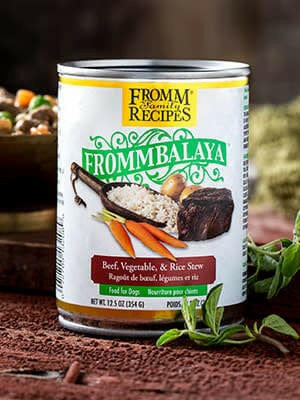 Fromm Frommbalaya Beef Vegetable Rice Stew Dog Food 12.5 oz (Case of 12) - Wet Dog Food 1