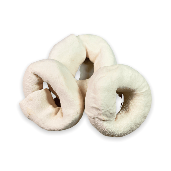 White Rawhide Donut 3-4”