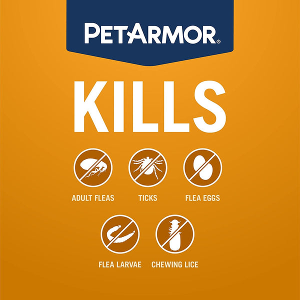 PetArmor Plus Flea & Tick Spot Treatment for Dogs, 5-22 lbs