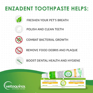 Enzadent Enzymatic Poultry-Flavored Toothpaste for Dogs & Cats (90g tube)