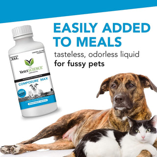 VetriScience Composure Liquid Calming Supplement for Cats & Dogs (8 oz)