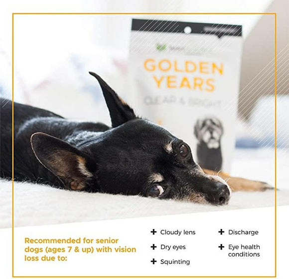 VetriScience Golden Years Clear and Bright Eye Health for Senior Dogs (60 soft chews)