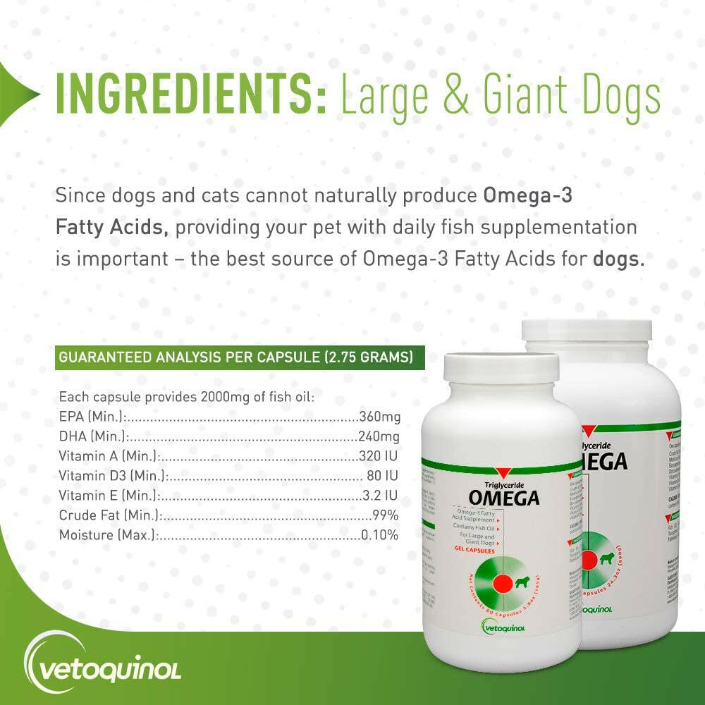 Triglyceride Omega Supplement for Large & Giant Dogs