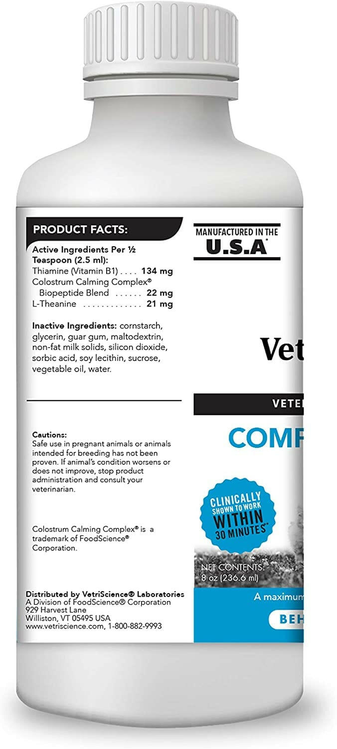 VetriScience Composure Liquid Calming Supplement for Cats & Dogs (8 oz)