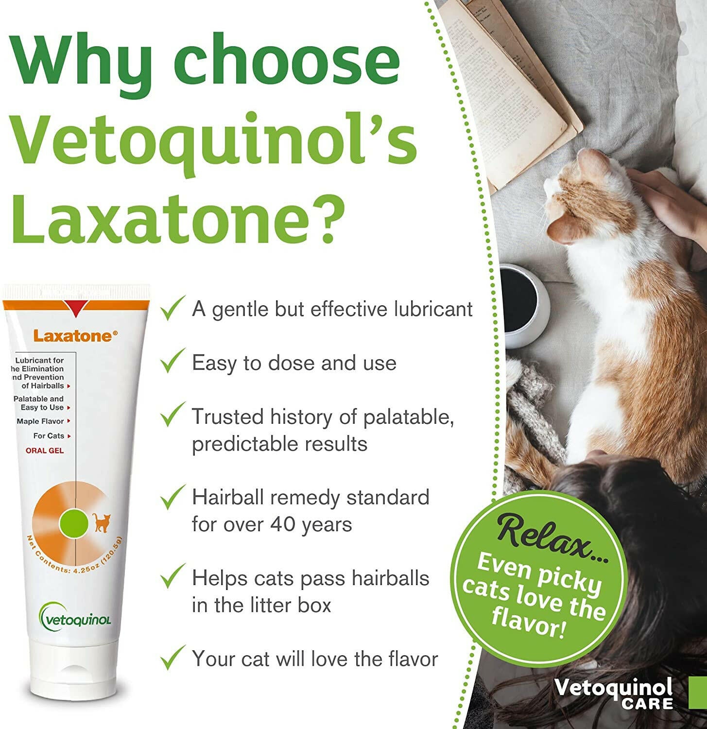 Laxatone Gel Hairball Control for Cats (Maple Flavor)