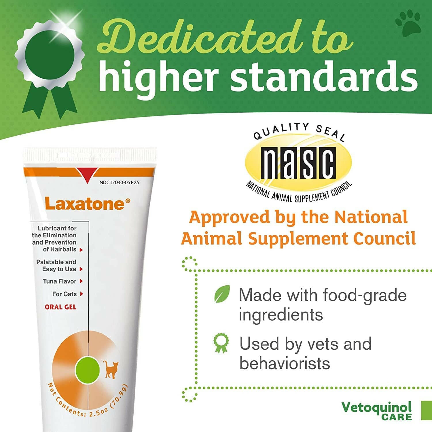 Vetoquinol Laxatone for Cats: Tuna Flavored Gel