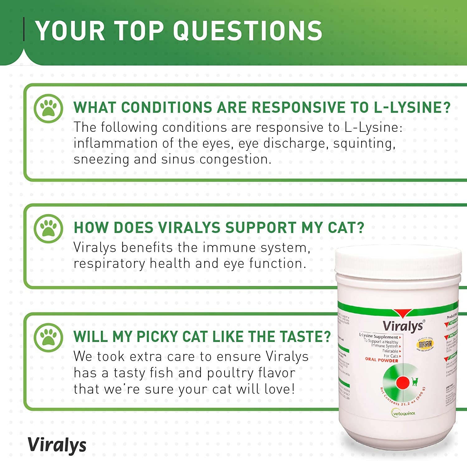 Viralys Powder for Cats