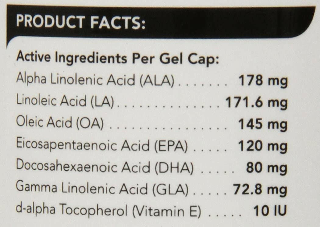 product facts of vetriscience omega 369