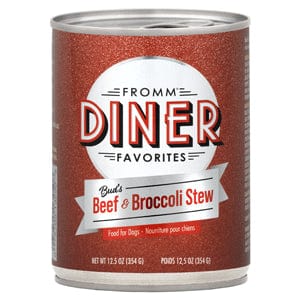 Fromm Diner Favorites Bud’s Beef & Broccoli Stew Dog 12.5 oz (Case of 12) - Dog Food 1