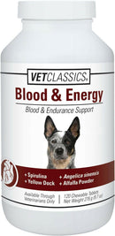 Vet Classics Blood & Energy for Dogs (120 Chew Tabs)-1