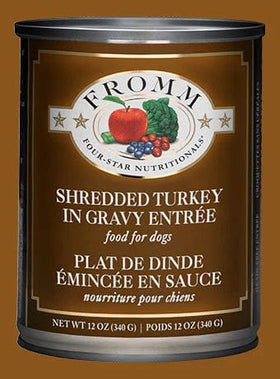 Fromm Four Star Dog Nutritionals Shredded Turkey in Gravy Entrée 12 oz (Case of 12)