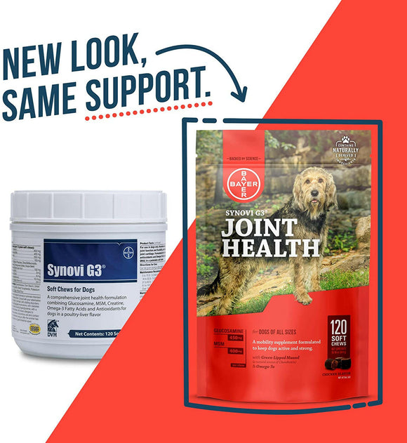 Synovi G3 Soft Chews Joint Supplement for Dogs