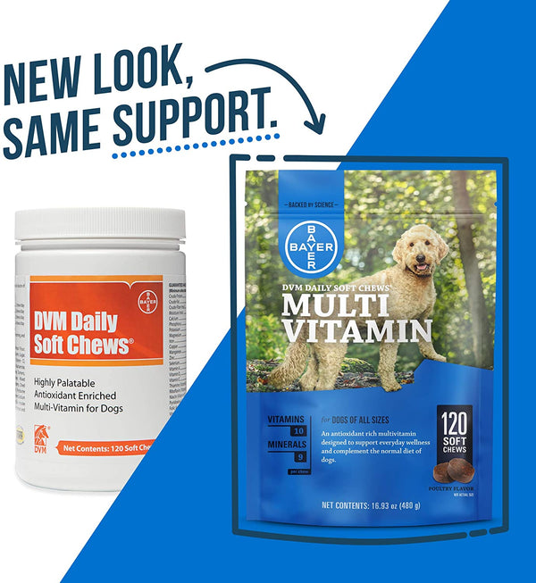 DVM Daily Soft Chews Multi Vitamin for Dogs (120 chew)