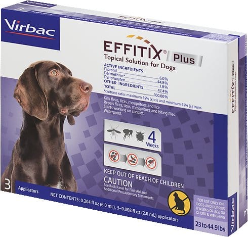 Effitix Plus for Medium Dogs 23-44.9 lbs (3 doses)