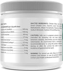 Nutritional information and usage instructions on the back label of TRP-Tri-Cox Joint Support supplement