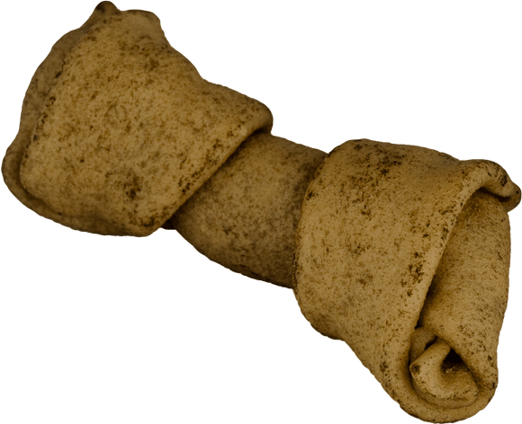 Peanut Butter Knotted Rawhide Bone