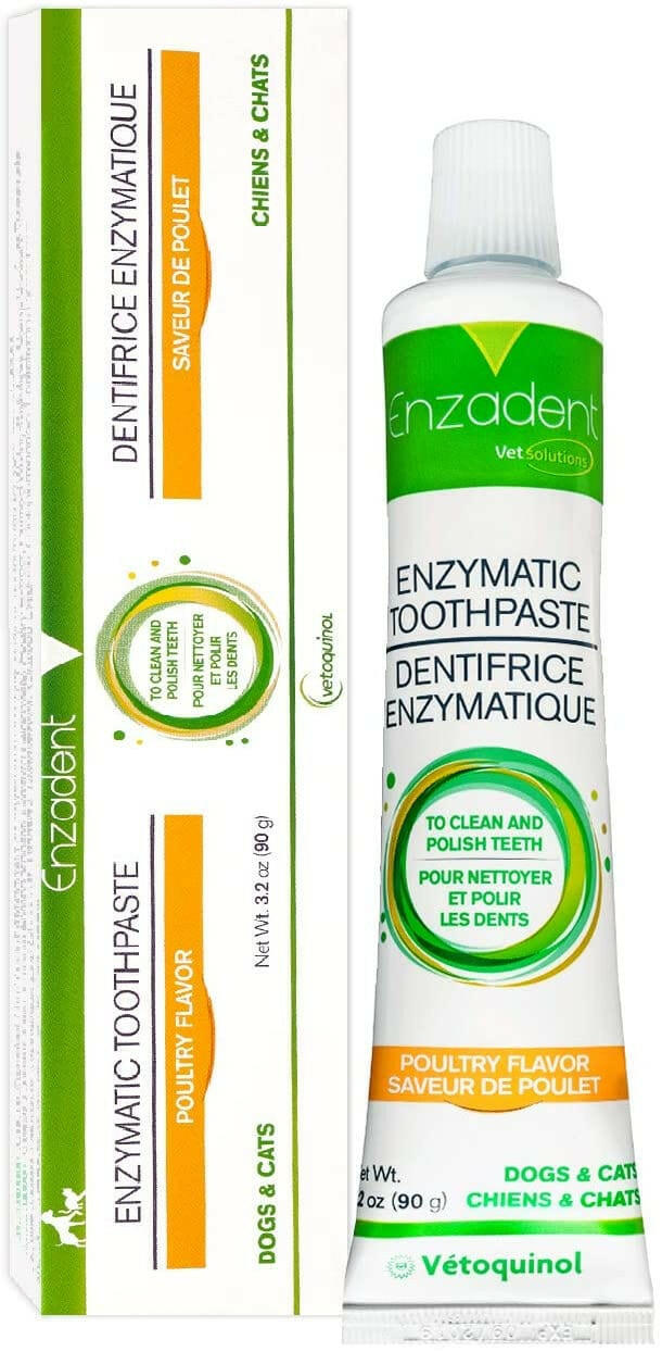 Enzadent Enzymatic Poultry-Flavored Toothpaste for Dogs & Cats (90g tube)