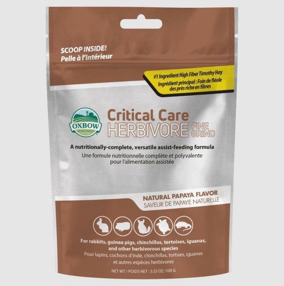 Oxbow Animal Health Critical Care Fine Grind Papaya (100 gm)