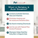 Pet Scholars Oatmeal & Aloe Shampoo Skin Soothing, Itch-Relief (16 fl oz)-6