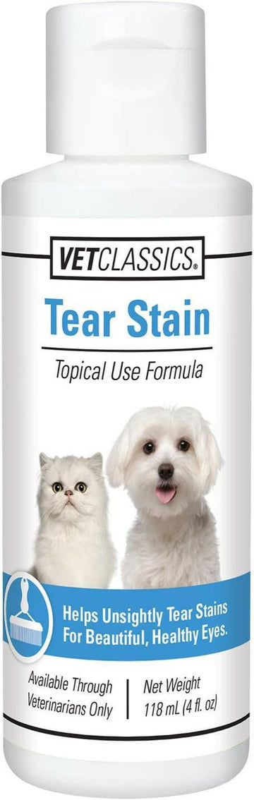 Vet Classics Tear Stain Topical Liquid for Dogs & Cats (4 oz)